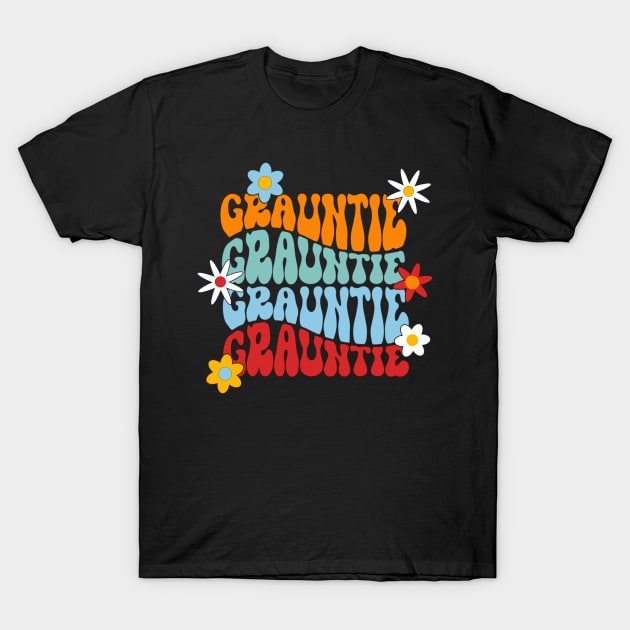 Grauntie  Great Auntie, Great Auntie Gift, Pregnancy Reveal For Aunt, Great Aunt Gift, New Great Aunt, Gifts For Auntie T-Shirt by Funkrafstik